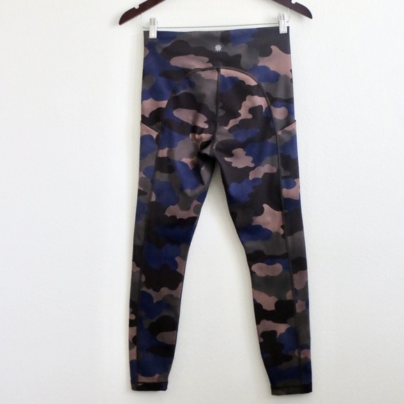 NEW! Athleta Ultimate Stash Camo Leggings Mantra Purple SZ S - Picture 7 of 11